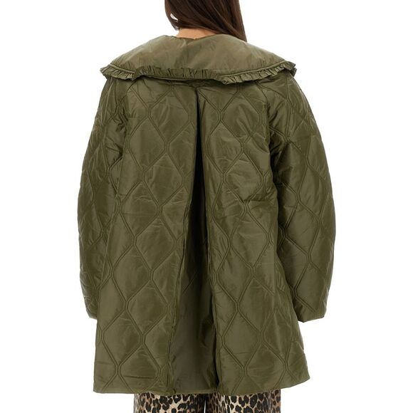 Ganni Women Quilted Midi Jacket - Picture 3 of 4